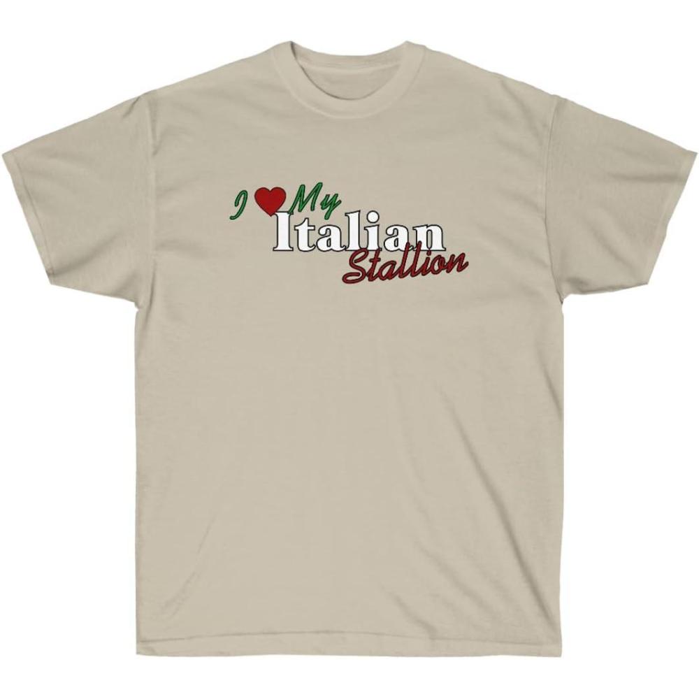 imageI Love My Italian Stallion ShirtSand