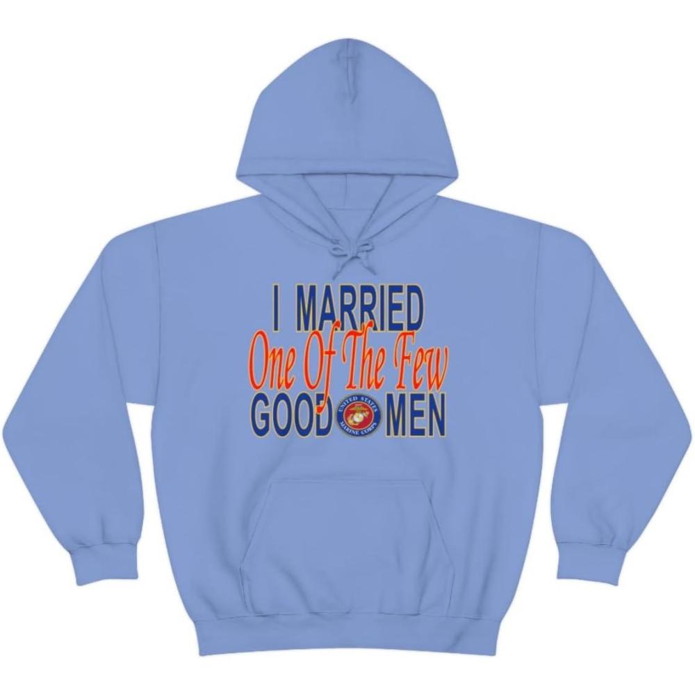 imageI Married One Of The Few Good Men HoodieCarolina Blue