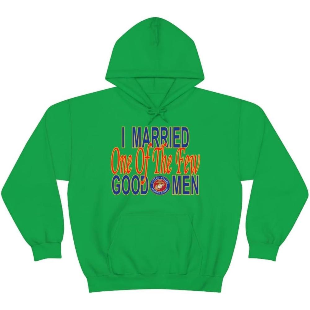 imageI Married One Of The Few Good Men HoodieIrish Green