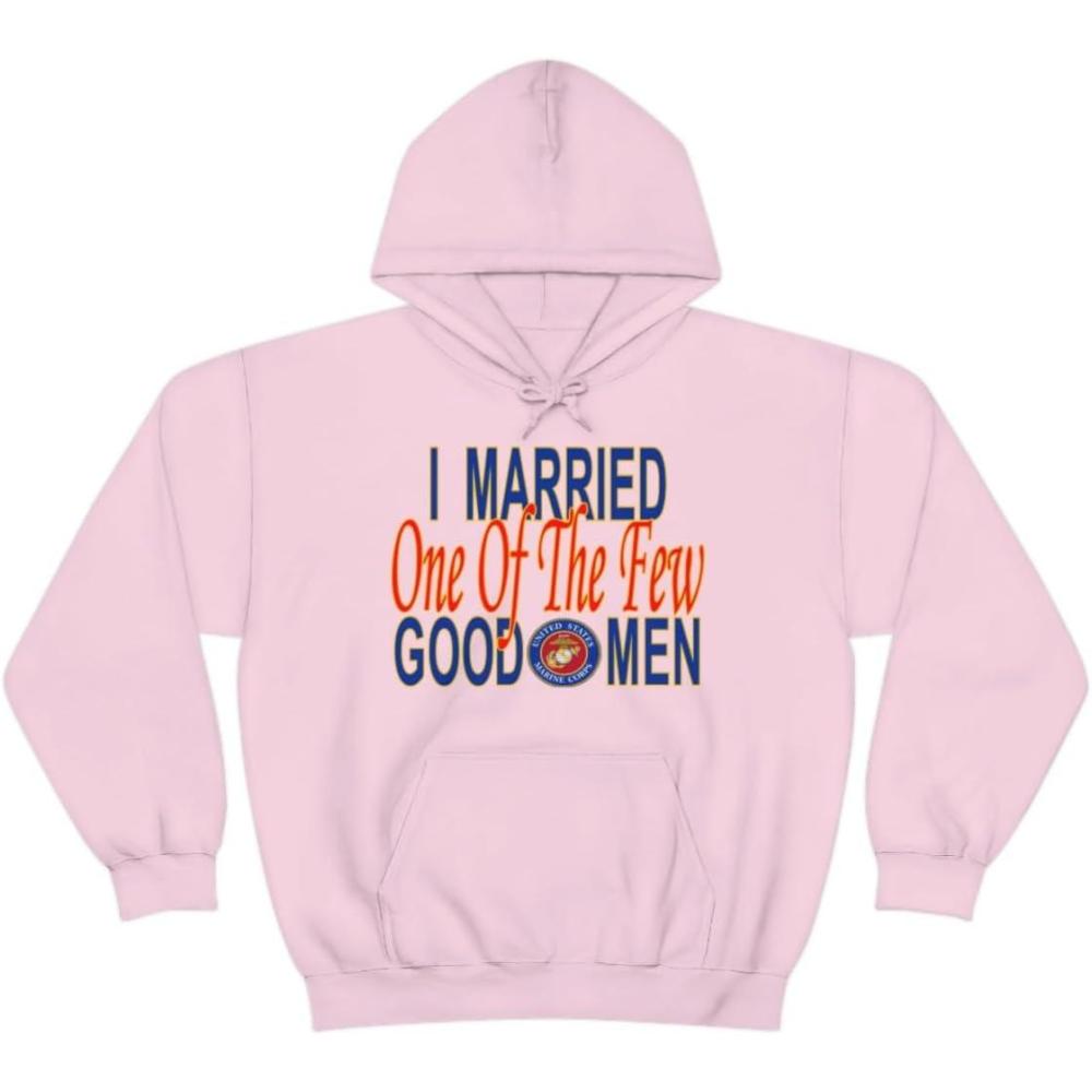 imageI Married One Of The Few Good Men HoodieLight Pink