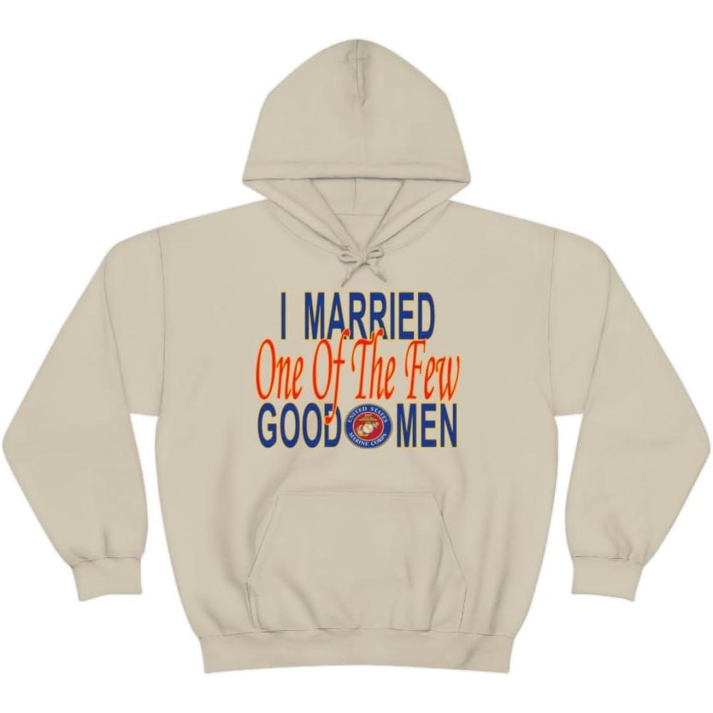 imageI Married One Of The Few Good Men HoodieSand