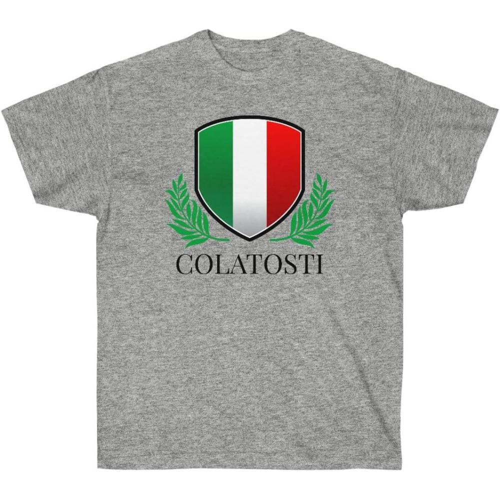 imageItalian Family Name TeeSport Grey