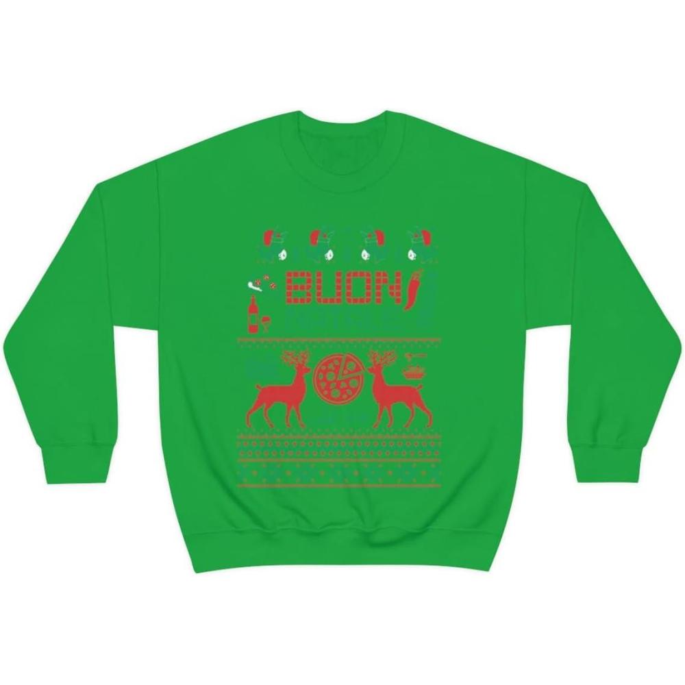 imageItalian Ugly Christmas Sweater SweatshirtIrish Green