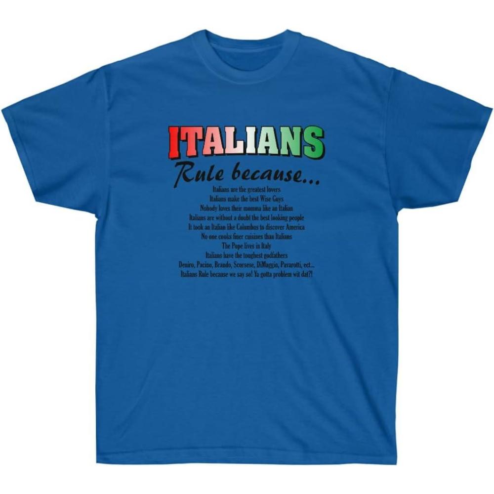 imageItalians Rule Italian TShirtRoyal