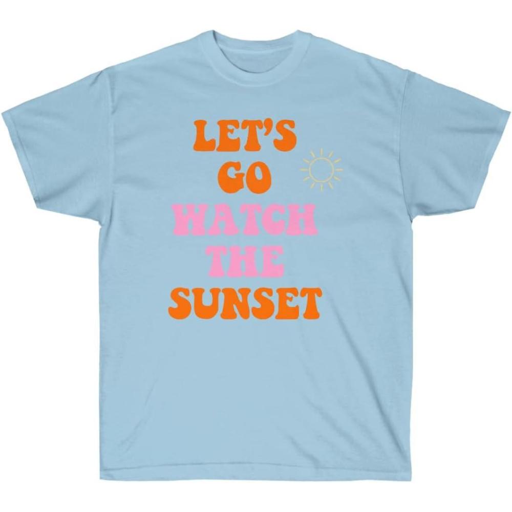 imageLets Go Watch The Sunset TeeLight Blue