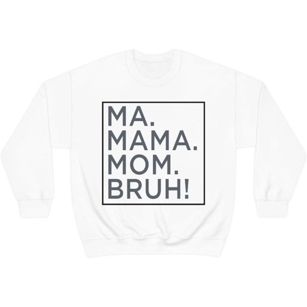 imageMa Mama Mom Bruh SweatshirtAsh