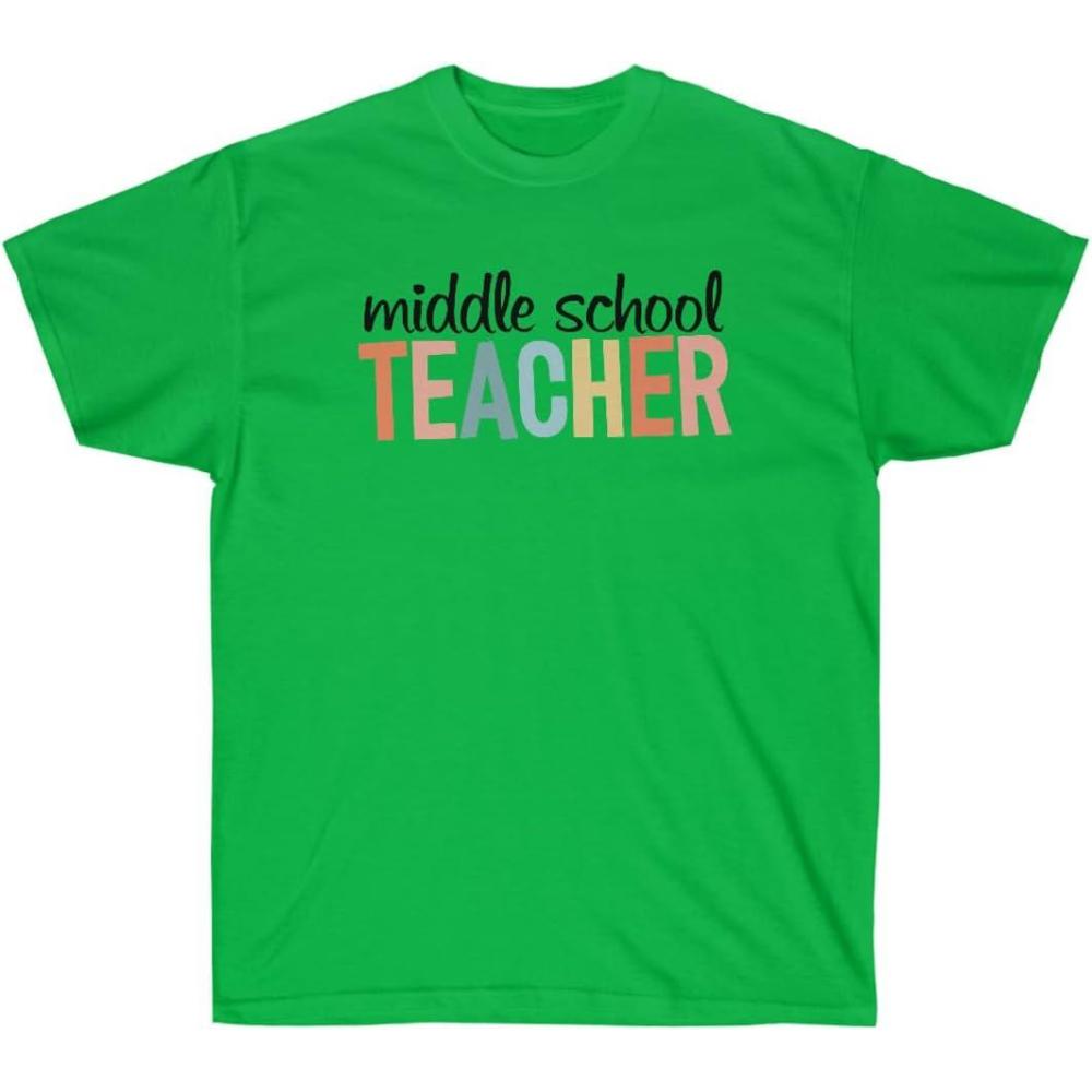 imageMiddle School Teacher TeeIrish Green