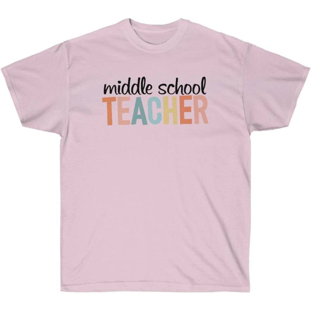 imageMiddle School Teacher TeeLight Pink