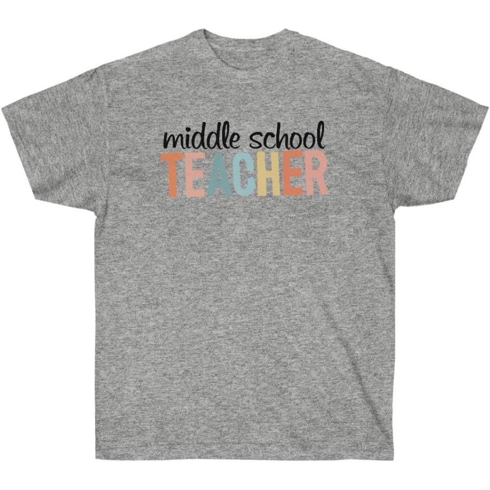 imageMiddle School Teacher TeeSport Grey