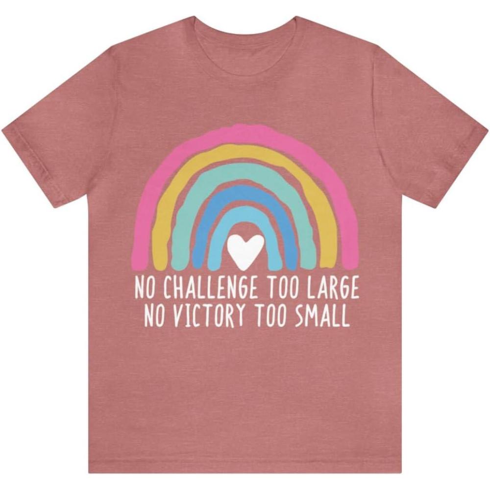 imageNo Challenge Too Large Unisex Jersey Short Sleeve TeeHeather Mauve