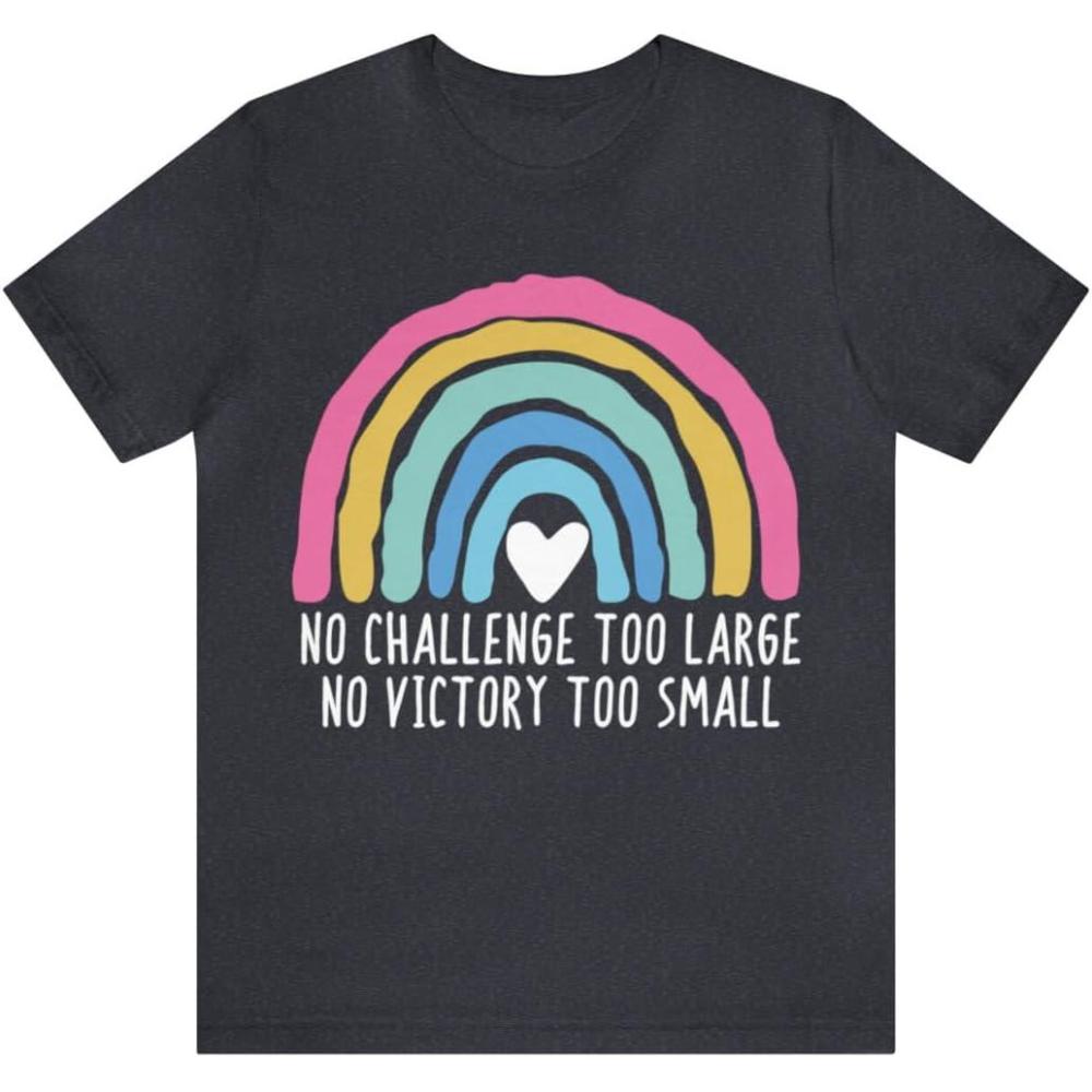 imageNo Challenge Too Large Unisex Jersey Short Sleeve TeeHeather Navy