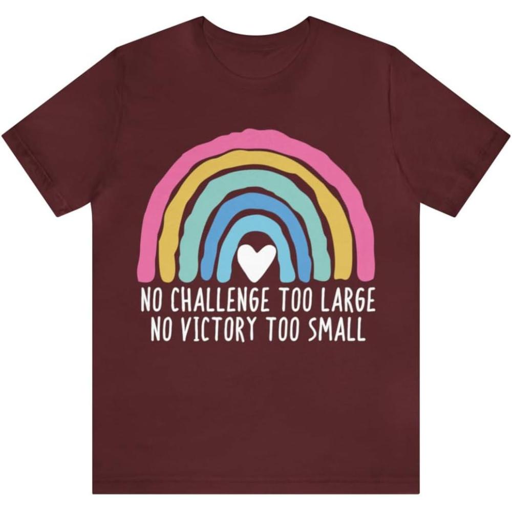 imageNo Challenge Too Large Unisex Jersey Short Sleeve TeeMaroon