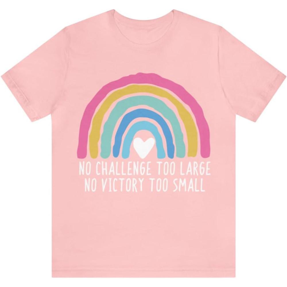 imageNo Challenge Too Large Unisex Jersey Short Sleeve TeePink