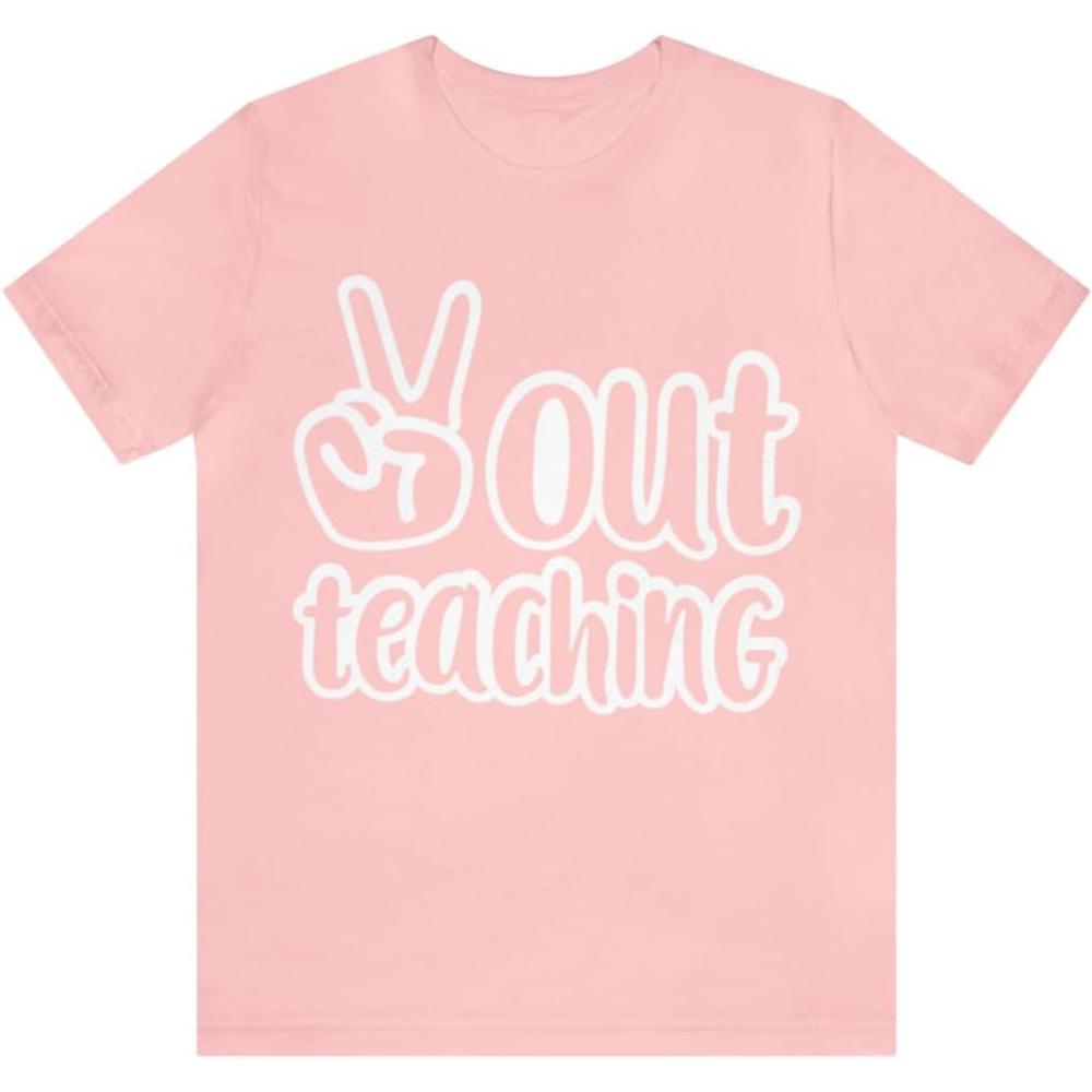imagePeace Out Teaching Unisex Jersey Short Sleeve TeePink