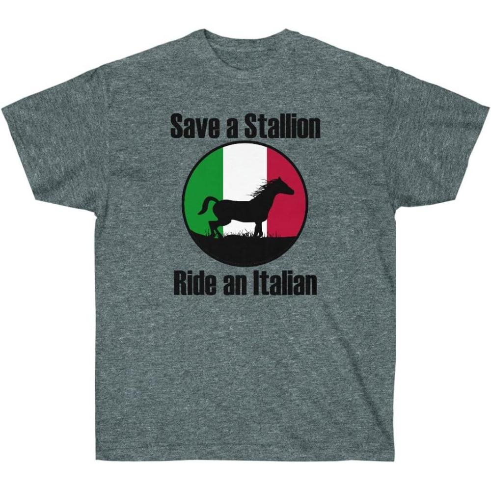 imageSave a Stallion Ride an Italian ShirtDark Heather