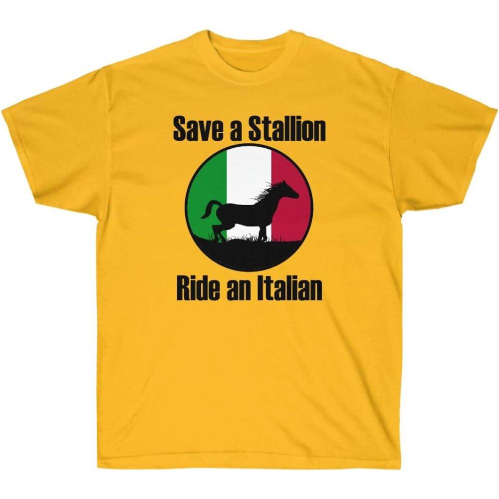 imageSave a Stallion Ride an Italian ShirtGold