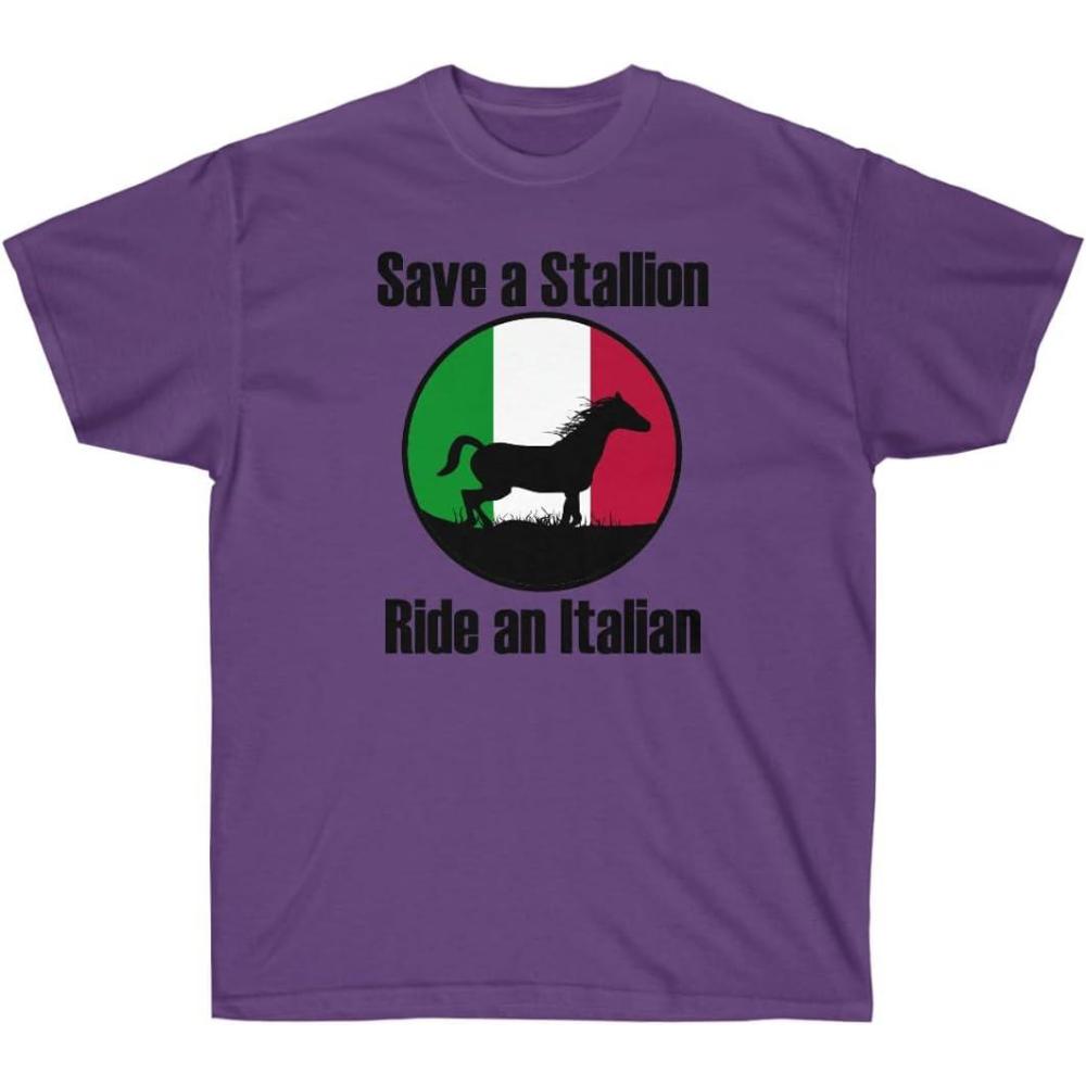 imageSave a Stallion Ride an Italian ShirtPurple