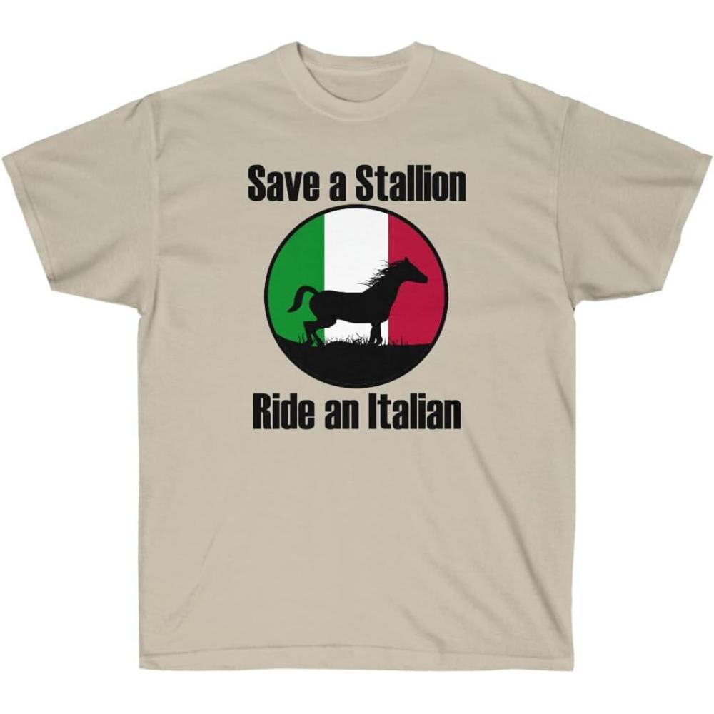 imageSave a Stallion Ride an Italian ShirtSand