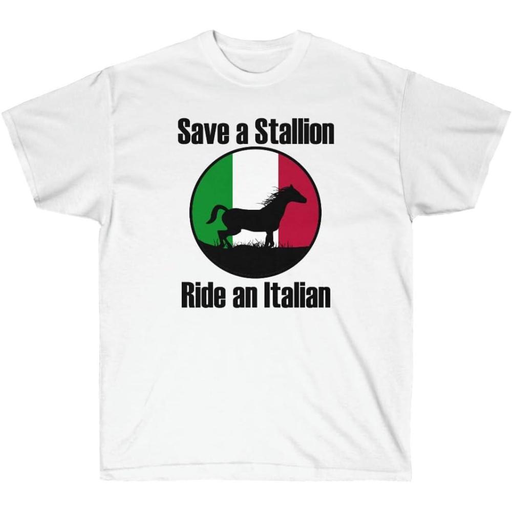 imageSave a Stallion Ride an Italian ShirtWhite