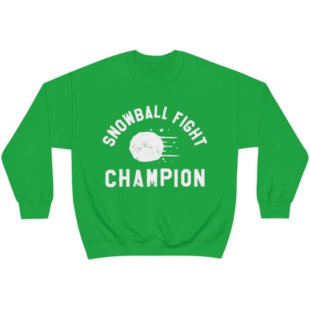 imageSnowball Fight Champion SweatshirtIrish Green