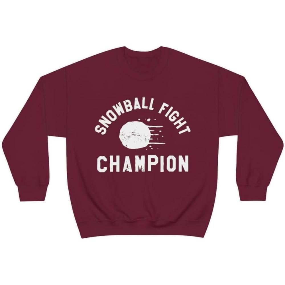 imageSnowball Fight Champion SweatshirtMaroon