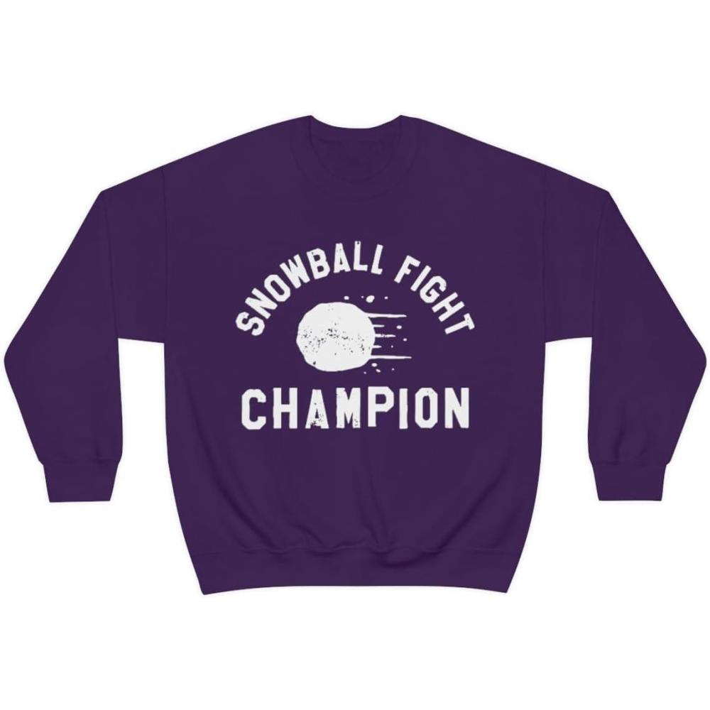imageSnowball Fight Champion SweatshirtPurple