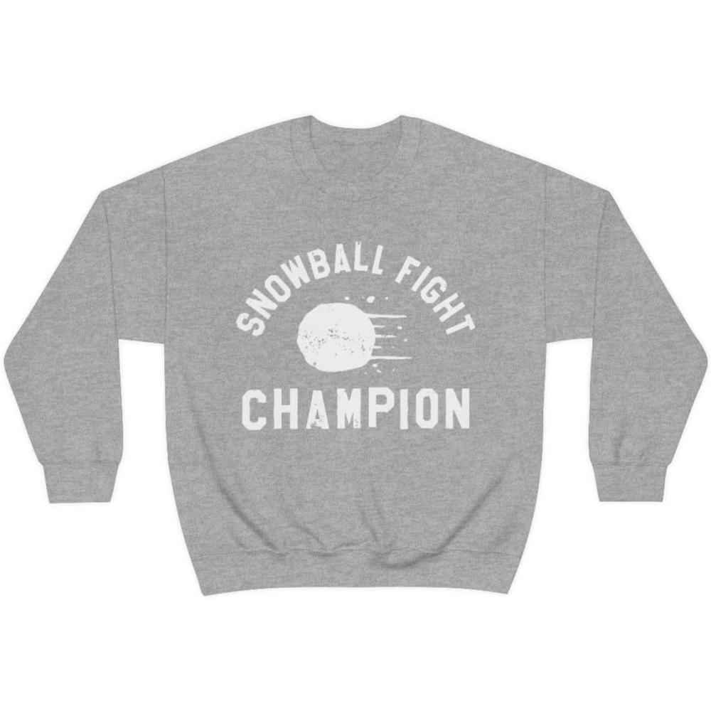 imageSnowball Fight Champion SweatshirtSport Grey