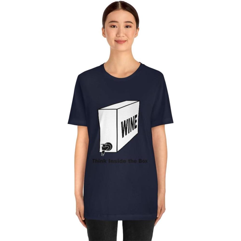 imageThink Inside The Box Unisex Jersey Short Sleeve TeeNavy
