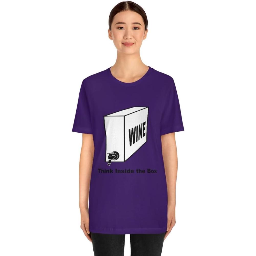 imageThink Inside The Box Unisex Jersey Short Sleeve TeeTeam Purple