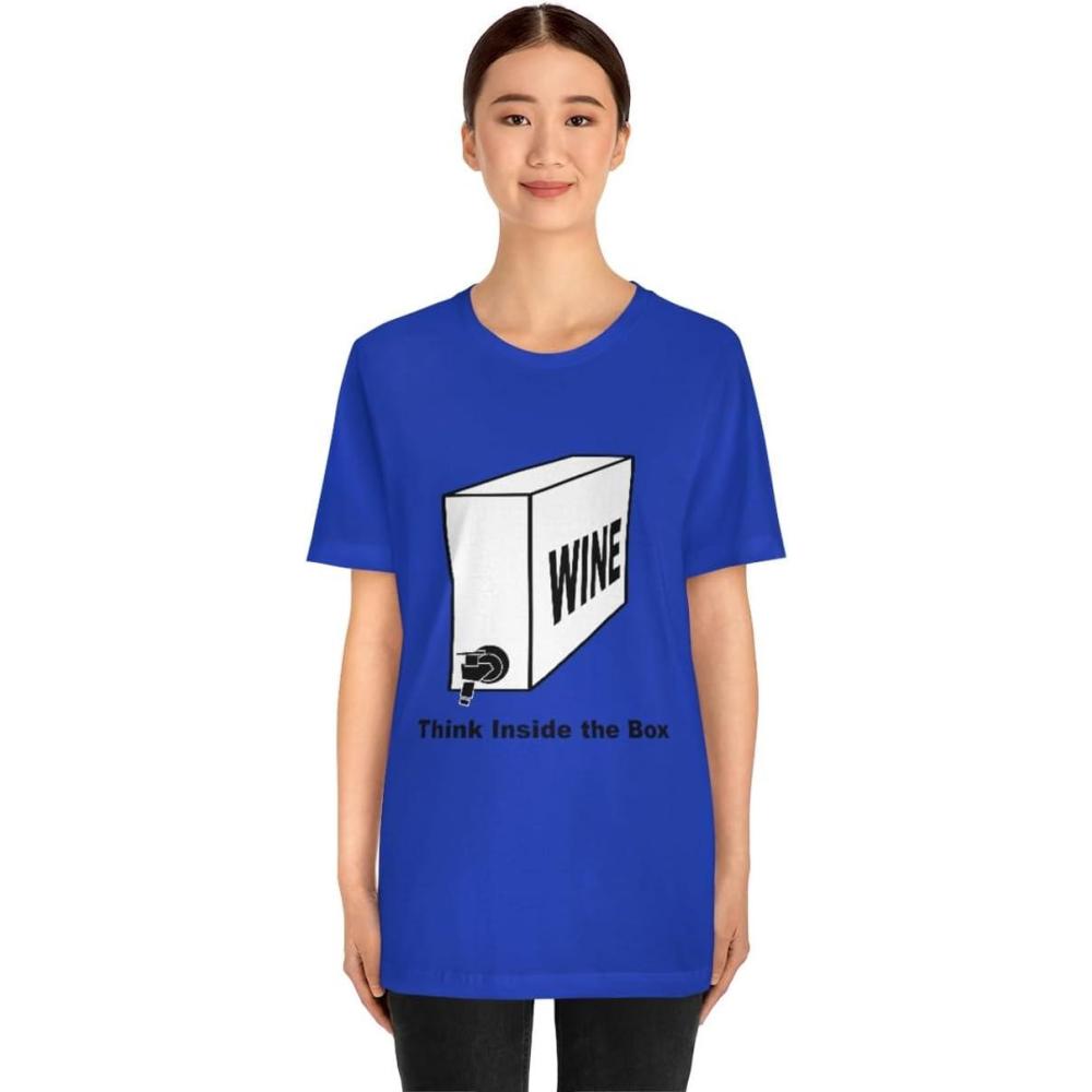 imageThink Inside The Box Unisex Jersey Short Sleeve TeeTrue Royal