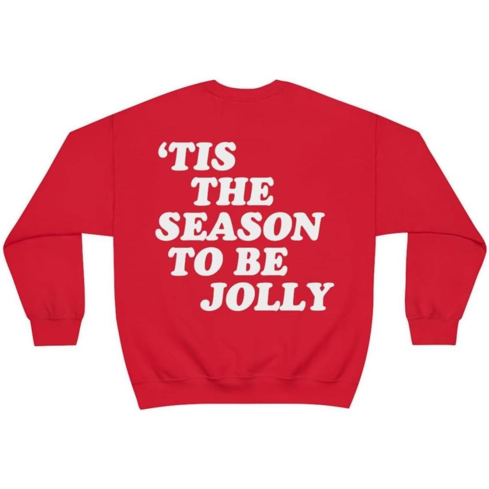 imageTis The Season To Be Jolly Unisex Heavy Blend Crewneck SweatshirtRed