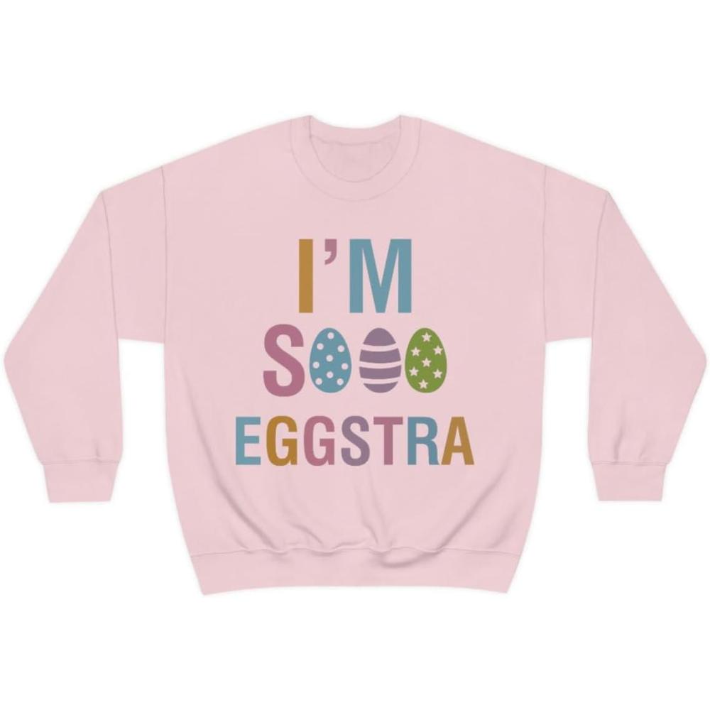 imageUnisex Im So Eggstra SweatshirtLight Pink