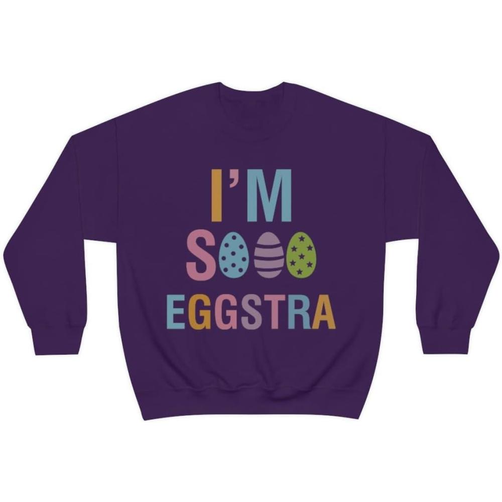 imageUnisex Im So Eggstra SweatshirtPurple