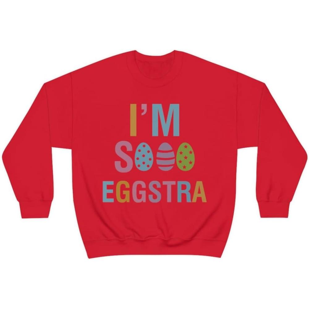 imageUnisex Im So Eggstra SweatshirtRed
