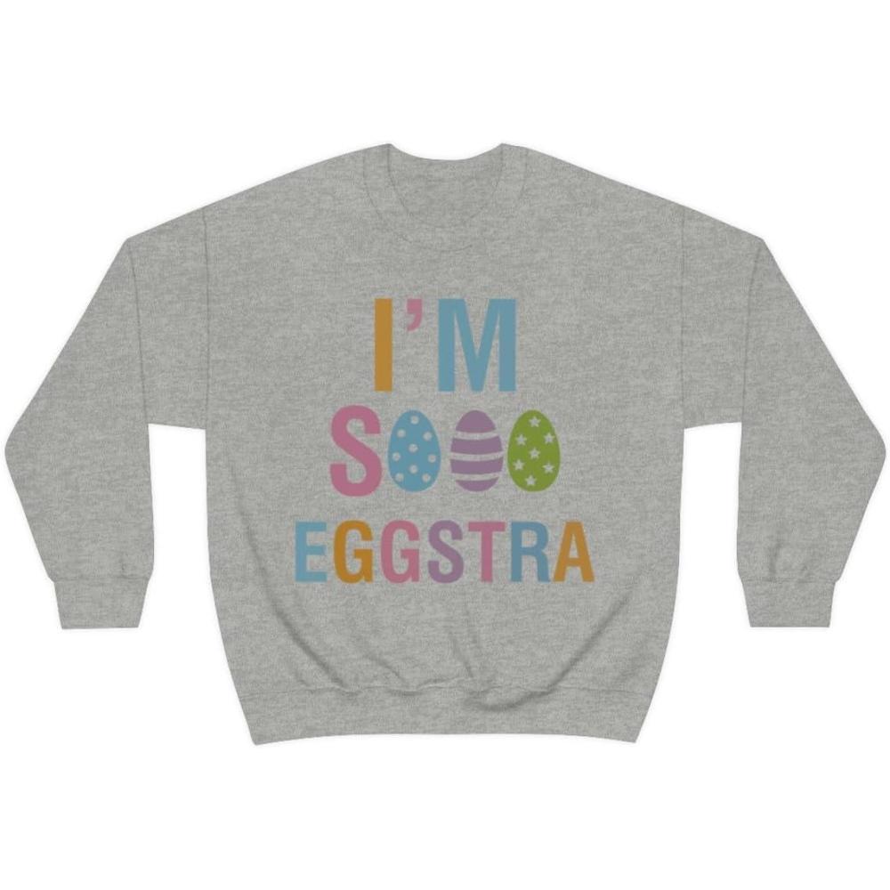 imageUnisex Im So Eggstra SweatshirtSport Grey