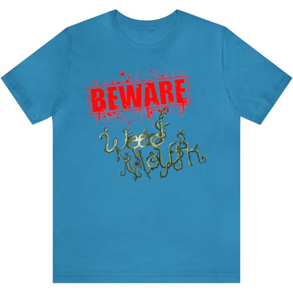 imageWeed Mouth Neighborhood Nuisance Unisex Jersey Short Sleeve TeeAqua