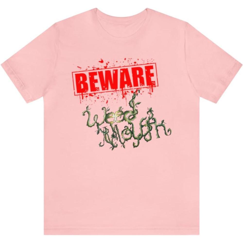 imageWeed Mouth Neighborhood Nuisance Unisex Jersey Short Sleeve TeePink