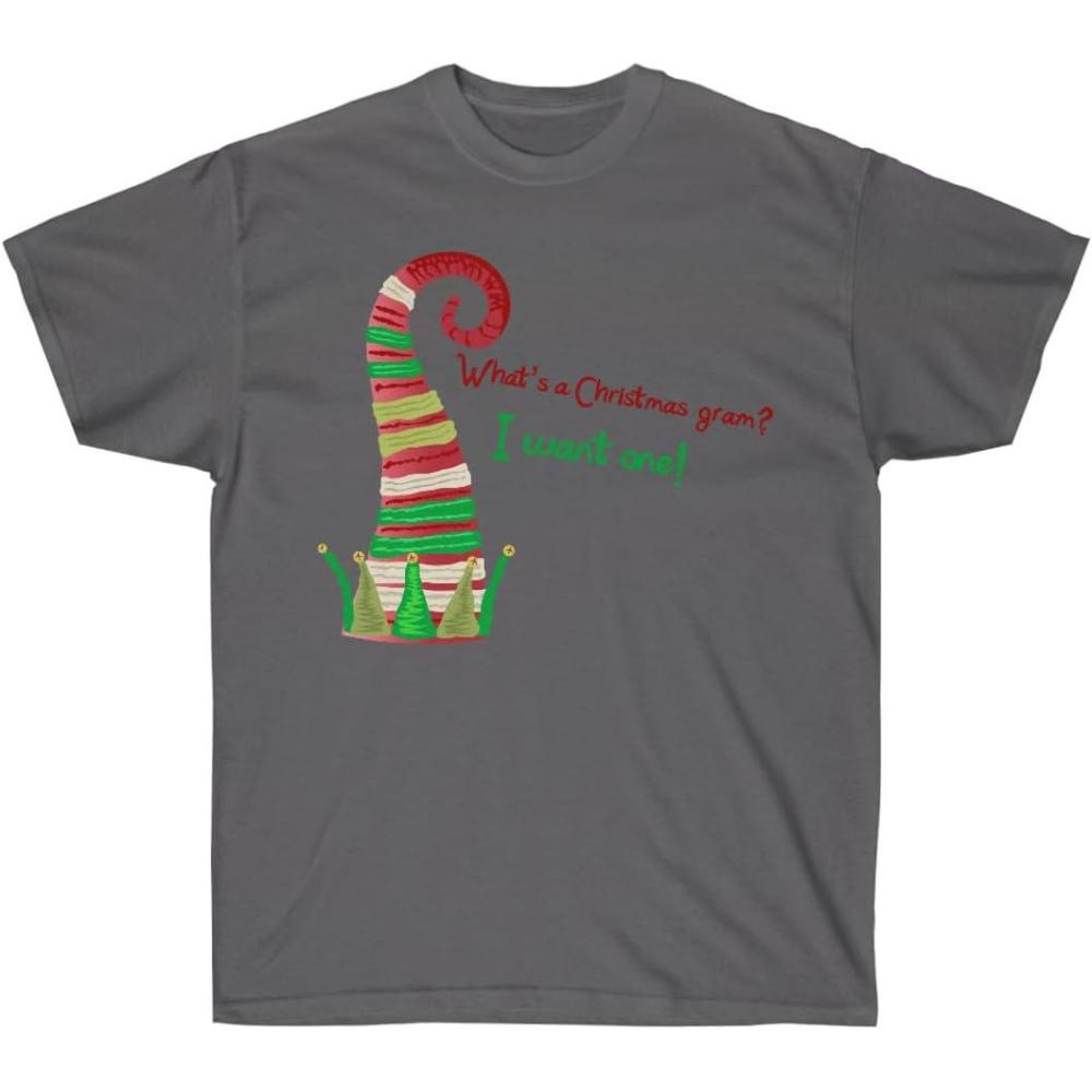 imageWhats A Christmas Gram I Want One TeeCharcoal
