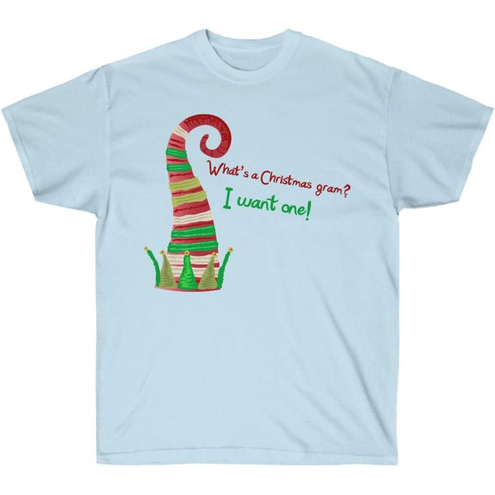 imageWhats A Christmas Gram I Want One TeeLight Blue
