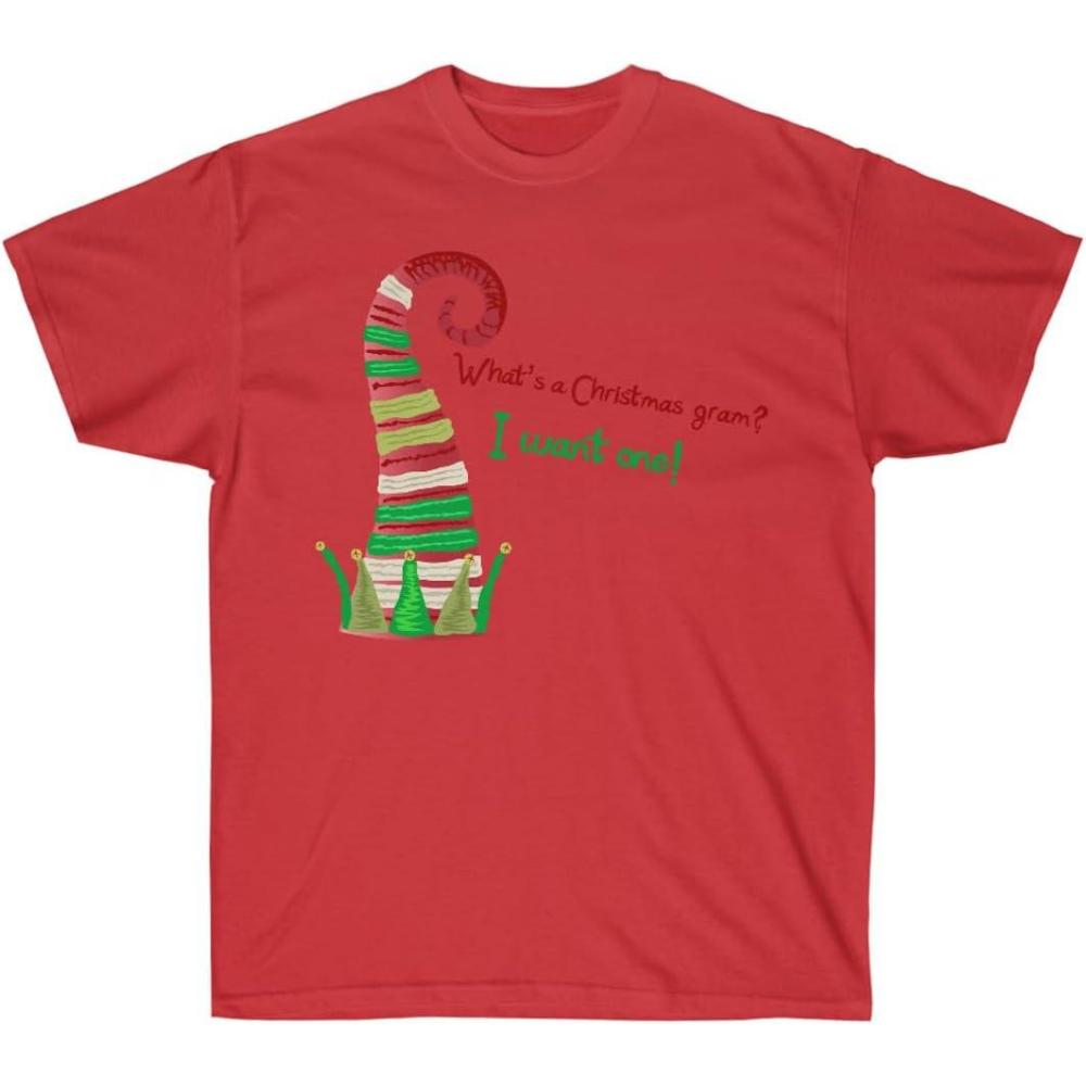 imageWhats A Christmas Gram I Want One TeeRed
