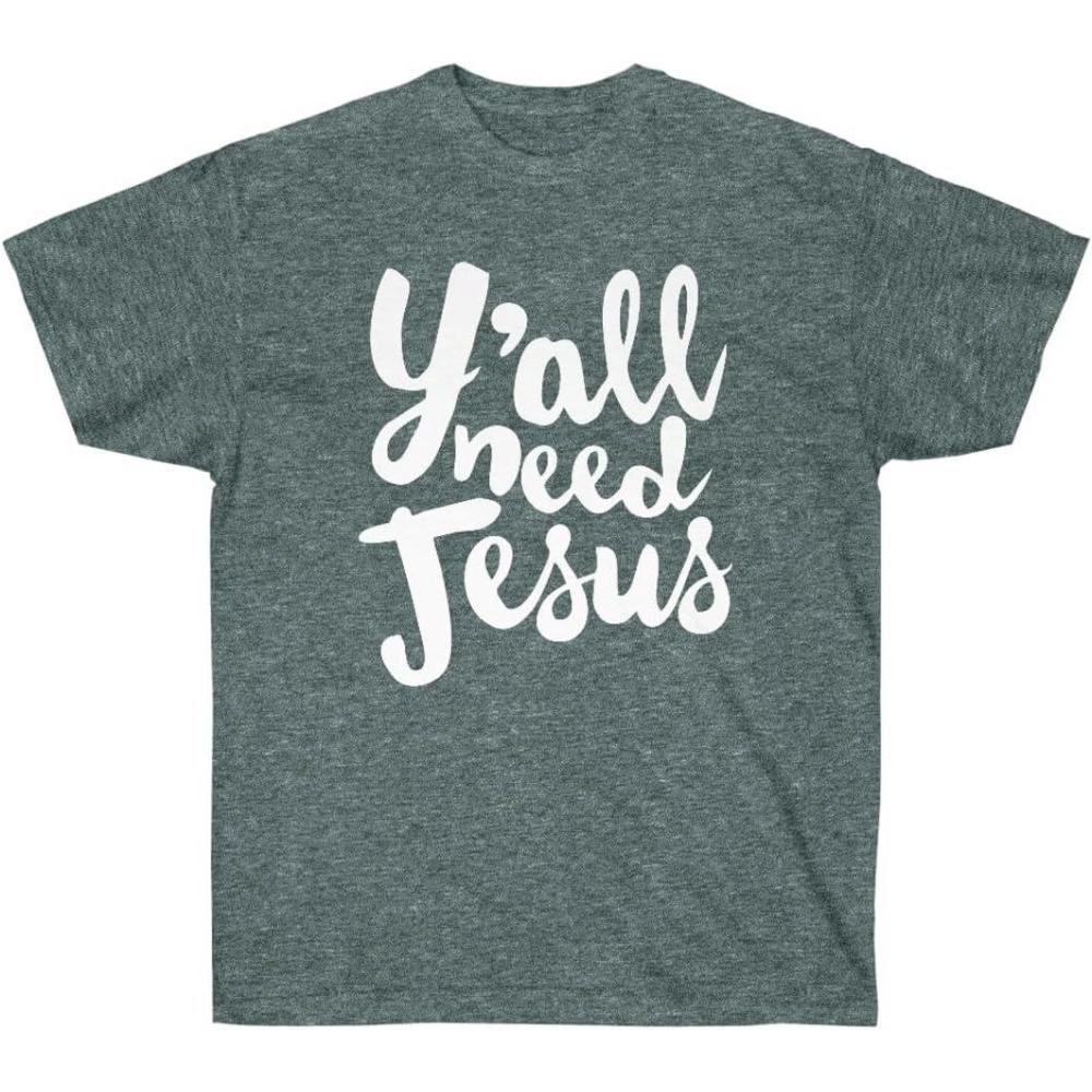 imageYall Need Jesus TShirtDark Heather