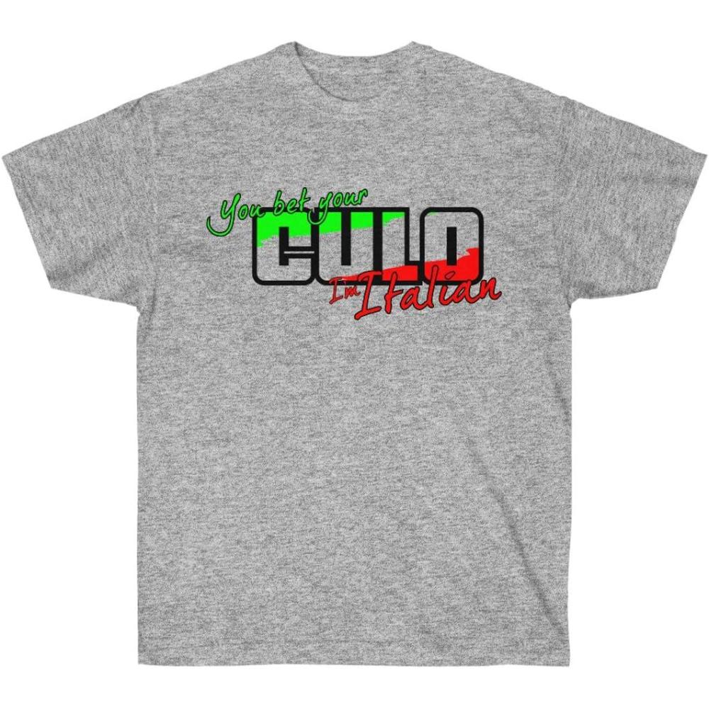imageYou Bet Your Culo Im Italian TShirtSport Grey