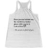 Better Place with You in It Racerback Tank(White Marble)