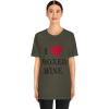 I Love Boxed Wine Unisex Jersey Short Sleeve Tee(Army)