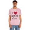 I Love Boxed Wine Unisex Jersey Short Sleeve Tee(Pink)