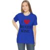 I Love Boxed Wine Unisex Jersey Short Sleeve Tee(True Royal)