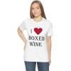 I Love Boxed Wine Unisex Jersey Short Sleeve Tee(White)