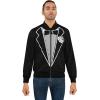 Men’s Tuxedo Bomber Jacket (AOP)(Black)