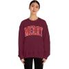 Merry Sweatshirt(Maroon)
