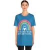 No Challenge Too Large Unisex Jersey Short Sleeve Tee(Aqua)